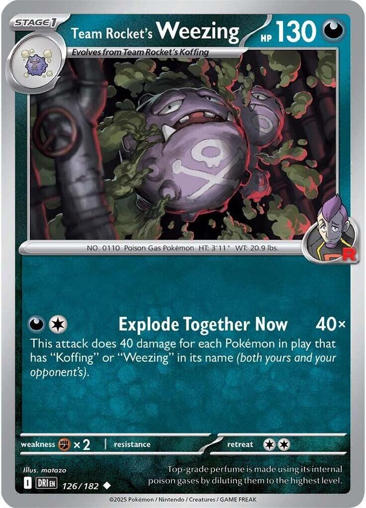 Team Rocket's Weezing 126/182 (SV10: Destined Rivals)  | Good Games Adelaide SA