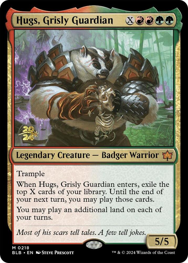Hugs Grisly Guardian 218 (Prerelease Cards)  - Foil | Good Games Adelaide SA