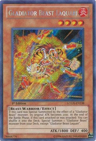 Gladiator Beast Laquari [LCGX-EN238] Secret Rare | Good Games Adelaide SA
