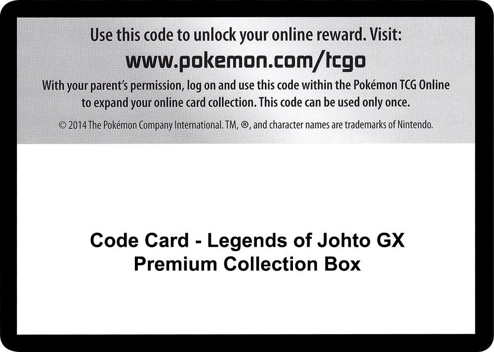 Code Card Legends of Johto GX Premium Collection Box  (SM - Ultra Prism)  | Good Games Adelaide SA