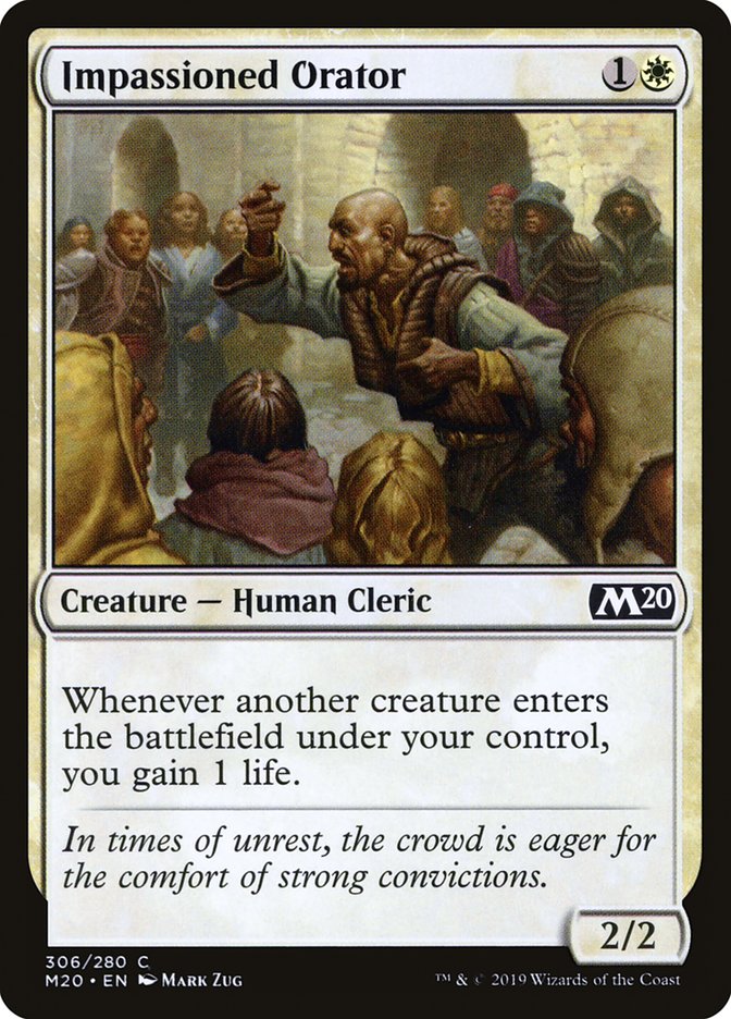 Impassioned Orator 306 (Core Set 2020)  | Good Games Adelaide SA