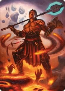 Koth Fire of Resistance Art Card 31 (Art Series: Phyrexia: All Will Be One)  | Good Games Adelaide SA