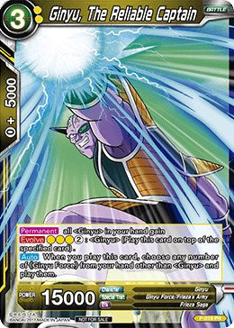 Ginyu, The Reliable Captain (P-019) [Promotion Cards] | Good Games Adelaide SA