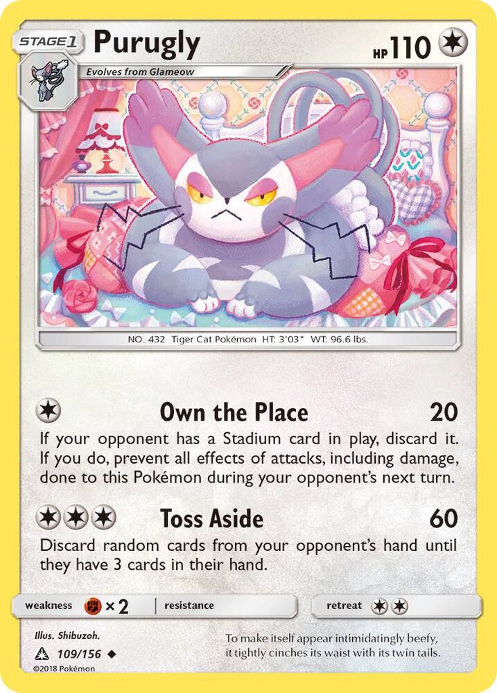 Purugly 109/156 (SM - Ultra Prism)  | Good Games Adelaide SA
