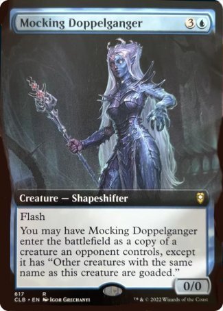Mocking Doppelganger (Extended Art) [Commander Legends: Battle for Baldur's Gate] | Good Games Adelaide SA