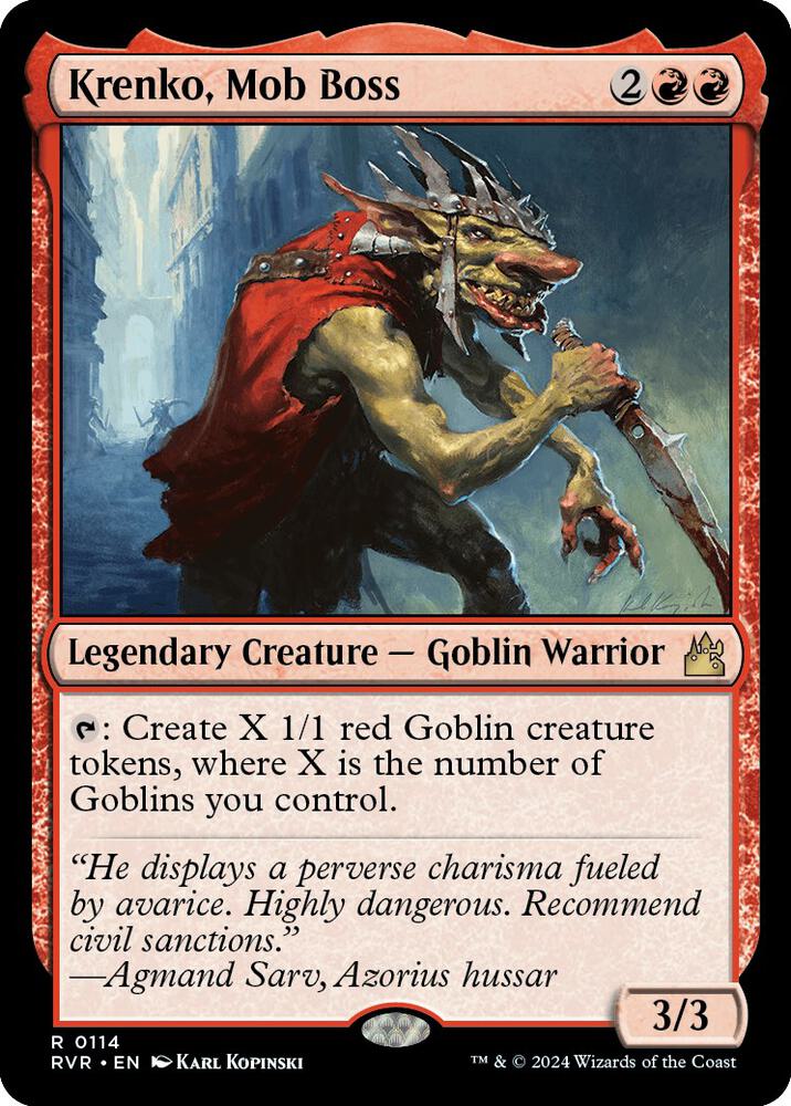 Krenko, Mob Boss 114 (Ravnica Remastered)  | Good Games Adelaide SA