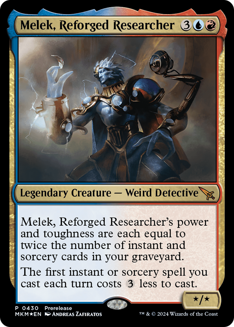 Melek, Reforged Researcher [Murders at Karlov Manor Prerelease Promos] | Good Games Adelaide SA