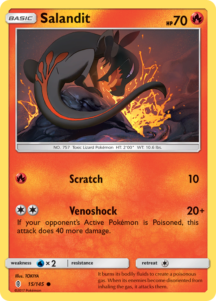 Salandit (15/145) [Sun & Moon: Guardians Rising] | Good Games Adelaide SA