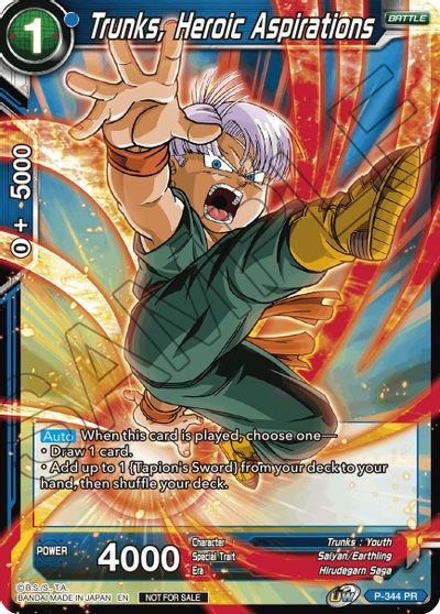 Trunks, Heroic Aspirations (P-344) [Tournament Promotion Cards] | Good Games Adelaide SA