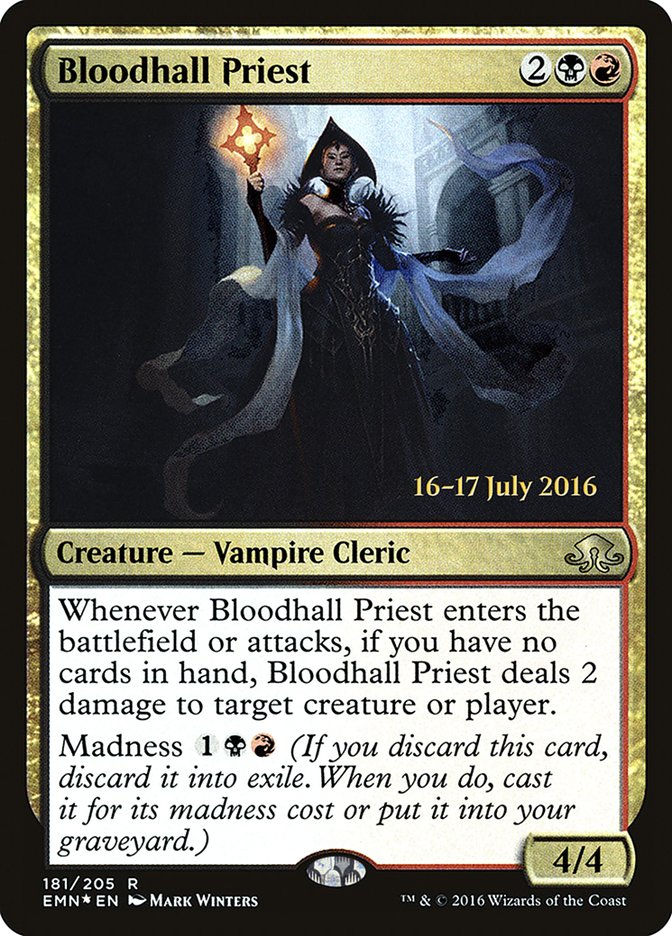 Bloodhall Priest [Eldritch Moon Promos] | Good Games Adelaide SA