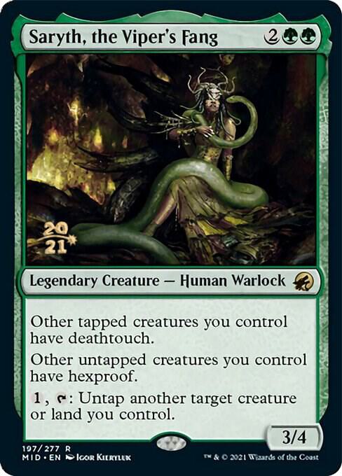 Saryth the Vipers Fang 197 (Prerelease Cards)  - Foil | Good Games Adelaide SA