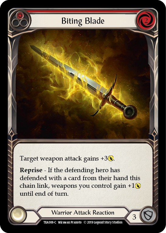 Biting Blade (Red) [TEA008-C] 1st Edition Normal | Good Games Adelaide SA