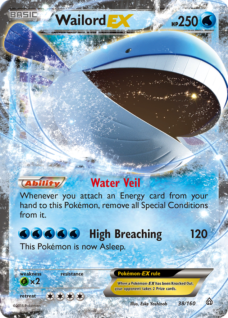 Wailord EX (38/160) [XY: Primal Clash] | Good Games Adelaide SA