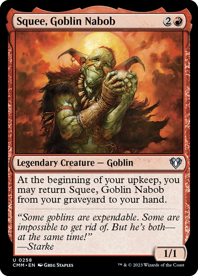 Squee, Goblin Nabob 258 (Commander Masters)  - Foil | Good Games Adelaide SA