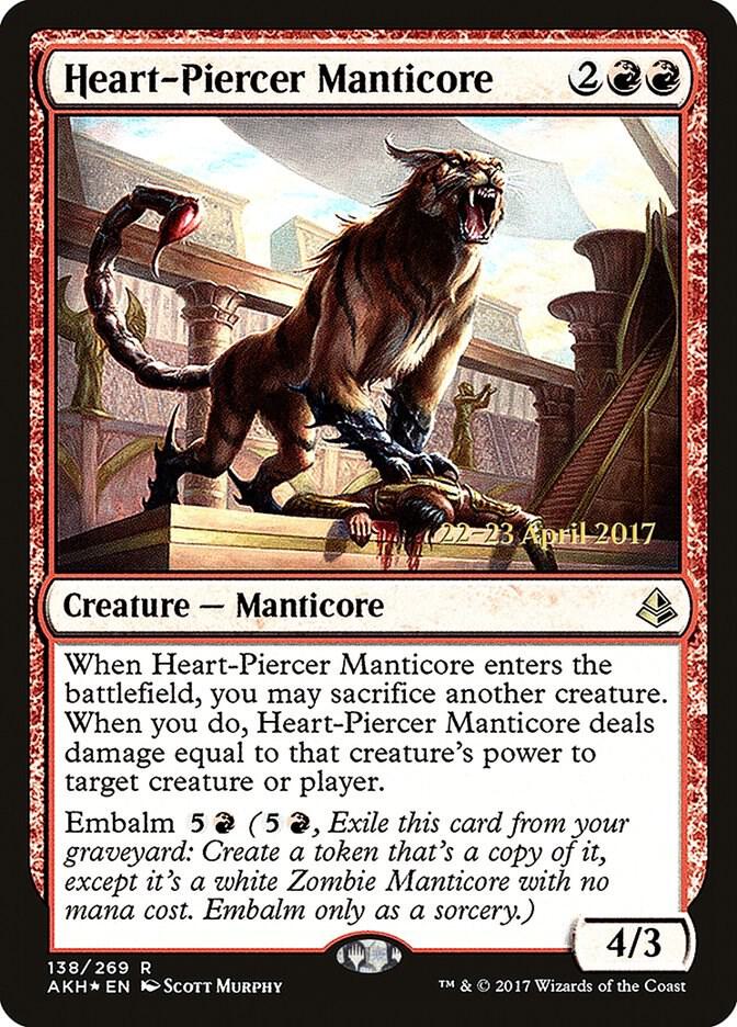 Heart Piercer Manticore 138 (Prerelease Cards)  - Foil | Good Games Adelaide SA