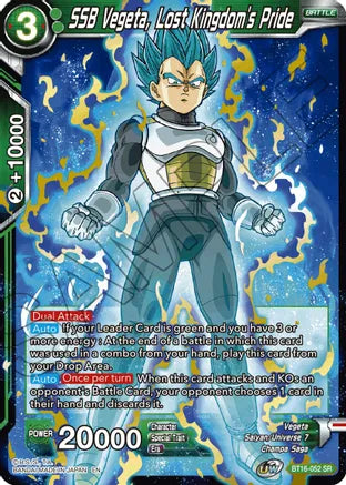 SSB Vegeta, Lost Kingdom's Pride [BT16-052] | Good Games Adelaide SA