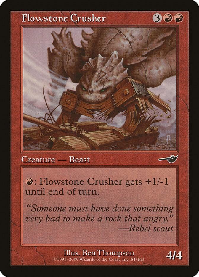 Flowstone Crusher 81 (Nemesis)  - Foil | Good Games Adelaide SA