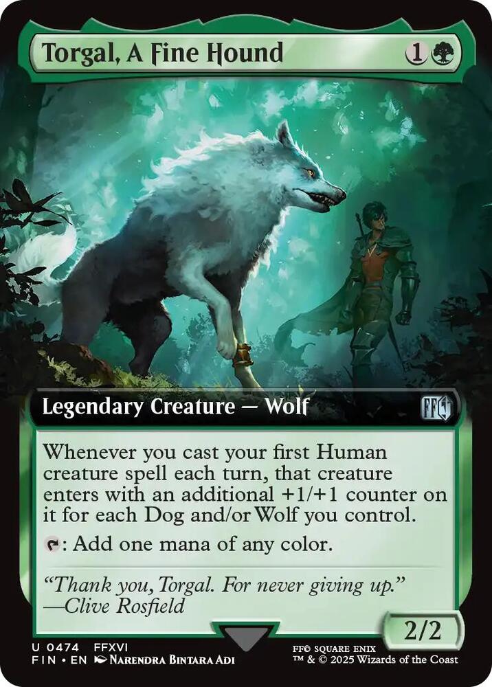 Torgal, A Fine Hound 474/309 (FINAL FANTASY)  - Extended Art  | Good Games Adelaide SA