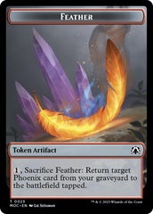 Feather // Servo Double-Sided Token [March of the Machine Commander Tokens] | Good Games Adelaide SA