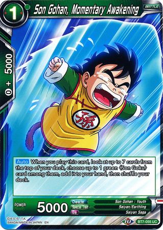 Son Gohan, Momentary Awakening [BT7-055] | Good Games Adelaide SA