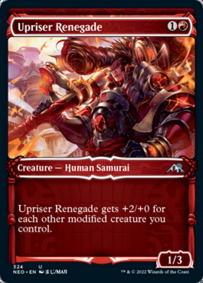 Upriser Renegade (Showcase Samurai) [Kamigawa: Neon Dynasty] | Good Games Adelaide SA