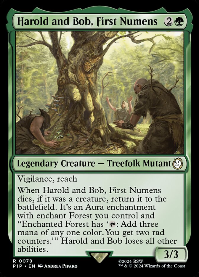 Harold and Bob, First Numens 78 (Universes Beyond: Fallout)  - Foil | Good Games Adelaide SA