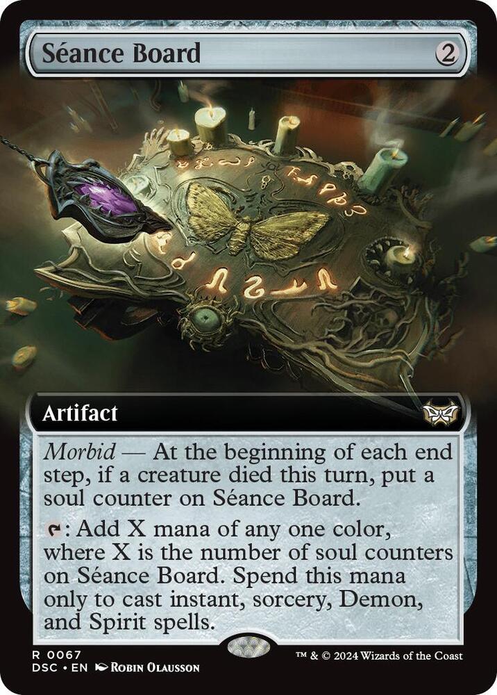 Seance Board 67 (Commander: Duskmourn: House of Horror)  - Extended Art | Good Games Adelaide SA