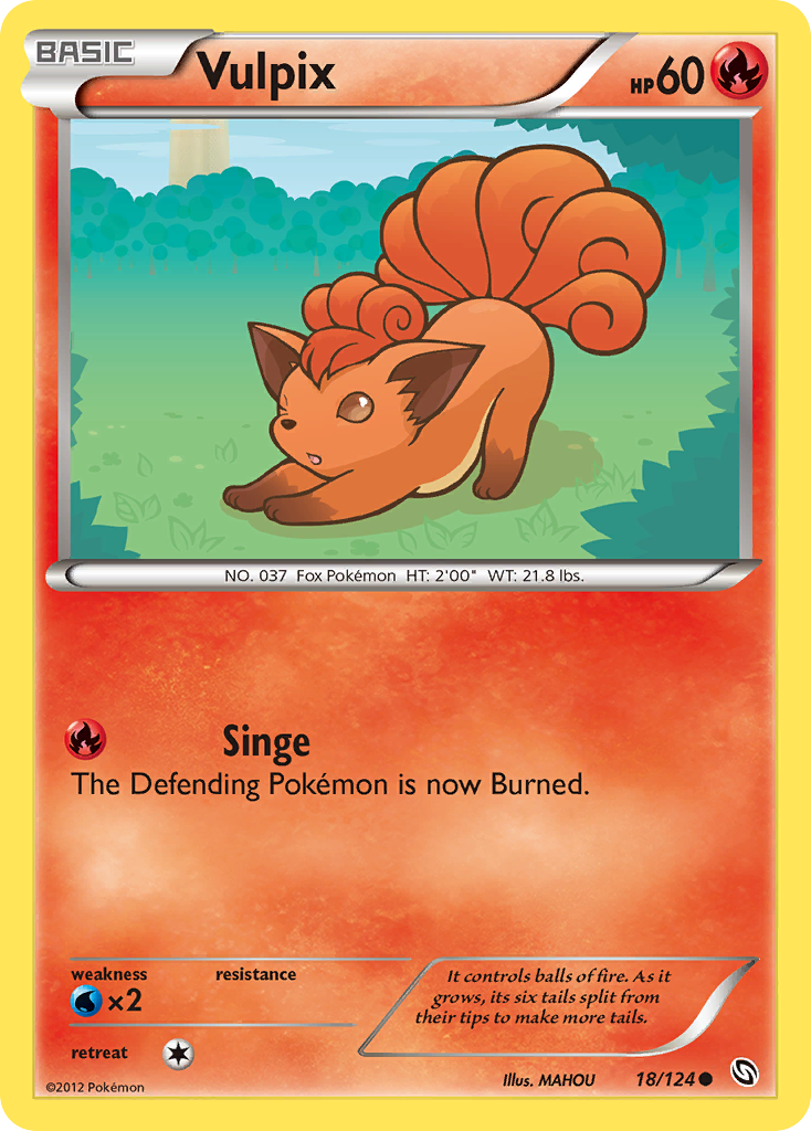 Vulpix (18/124) [Black & White: Dragons Exalted] | Good Games Adelaide SA