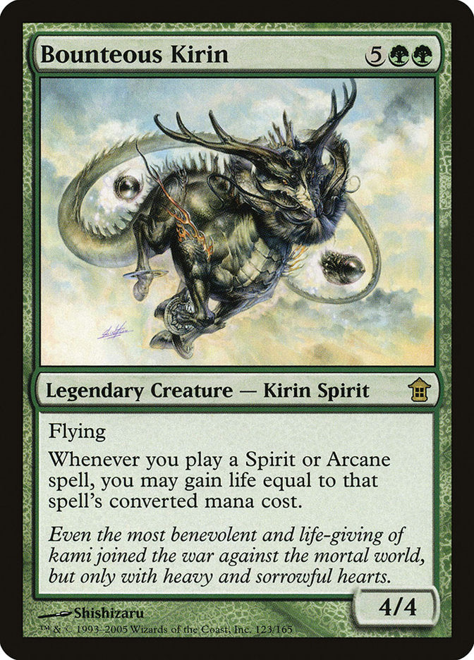 Bounteous Kirin 123 (Saviors of Kamigawa)  | Good Games Adelaide SA
