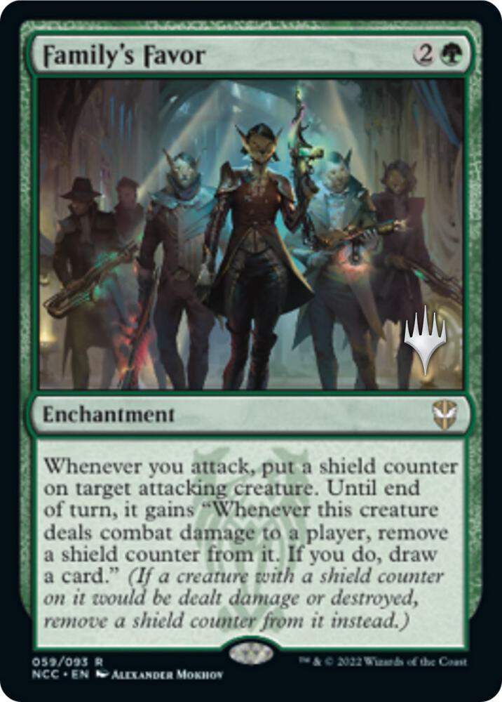 Familys Favor 59 (Promo Pack: Streets of New Capenna)  - Foil | Good Games Adelaide SA