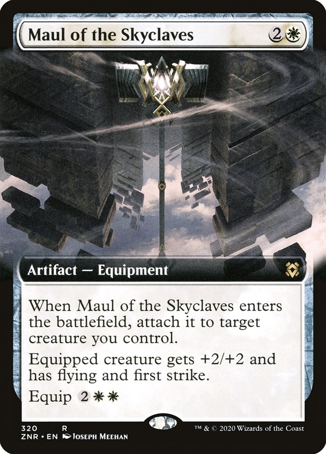 Maul of the Skyclaves (Extended Art) [Zendikar Rising] | Good Games Adelaide SA