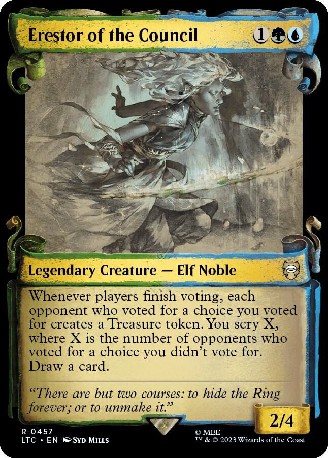 Erestor of the Council 457 (Commander: The Lord of the Rings: Tales of Middle-earth)  - Showcase Scroll | Good Games Adelaide SA