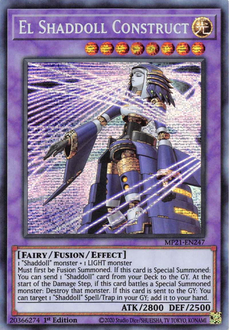 El Shaddoll Construct (Alternate Art) [MP21-EN247] Prismatic Secret Rare | Good Games Adelaide SA