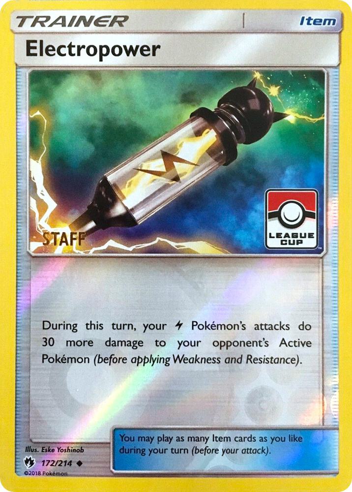 Electropower 172 214 League Cup Staff 172/214 (League & Championship Cards)  - Reverse Holofoil | Good Games Adelaide SA