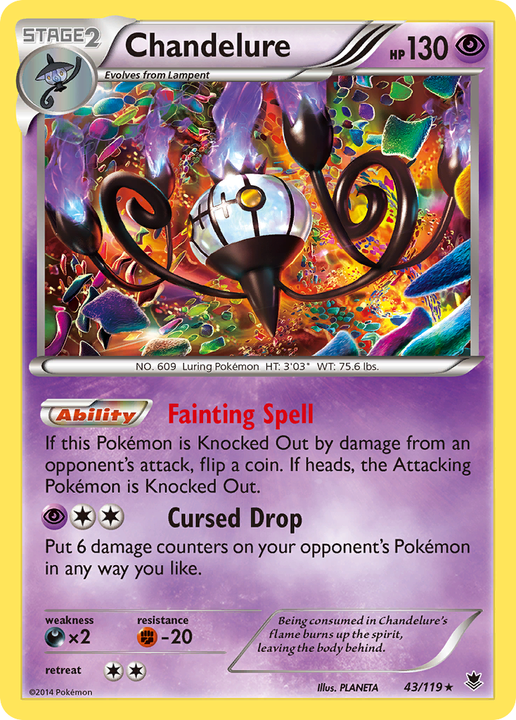 Chandelure (43/119) [XY: Phantom Forces] | Good Games Adelaide SA