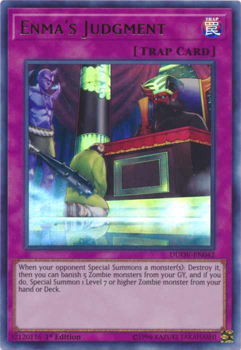 Enma's Judgment [DUOV-EN042] Ultra Rare | Good Games Adelaide SA