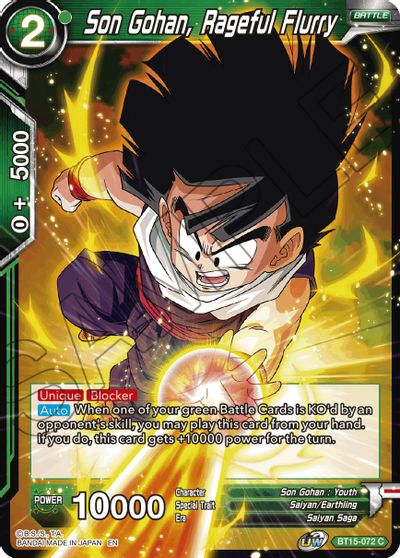 Son Gohan, Rageful Fury [BT15-072] | Good Games Adelaide SA