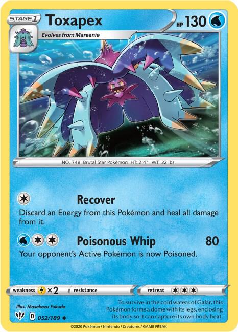 Toxapex 052/189 (SWSH03: Darkness Ablaze)  | Good Games Adelaide SA