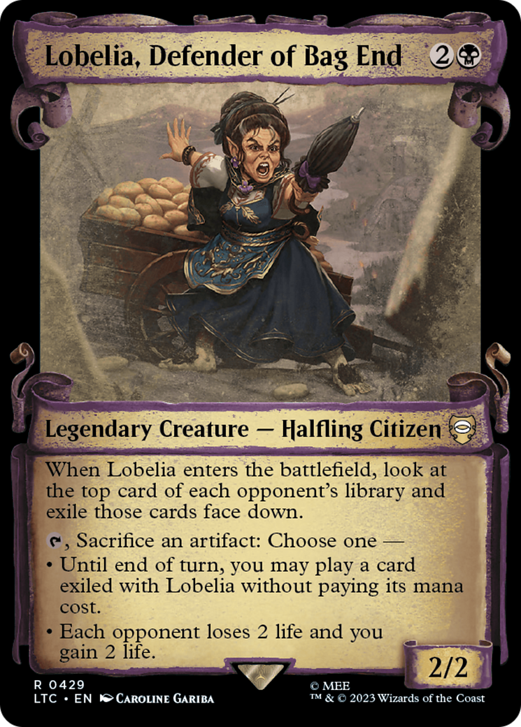 Lobelia, Defender of Bag End [The Lord of the Rings: Tales of Middle-Earth Commander Showcase Scrolls] | Good Games Adelaide SA