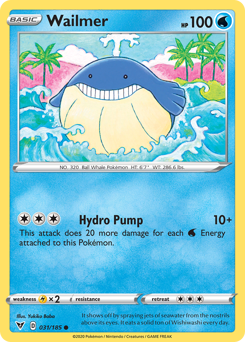Wailmer (031/185) [Sword & Shield: Vivid Voltage] | Good Games Adelaide SA