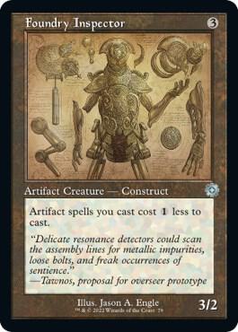 Foundry Inspector Schematic 79 (The Brothers' War: Retro Frame Artifacts)  - Foil | Good Games Adelaide SA