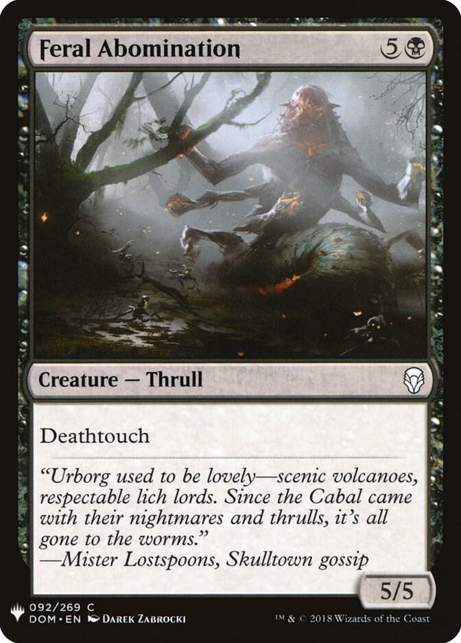 Feral Abomination 92 (The List Reprints)  | Good Games Adelaide SA