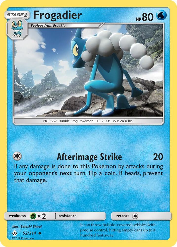 Frogadier 52/214 (SM - Unbroken Bonds)  | Good Games Adelaide SA