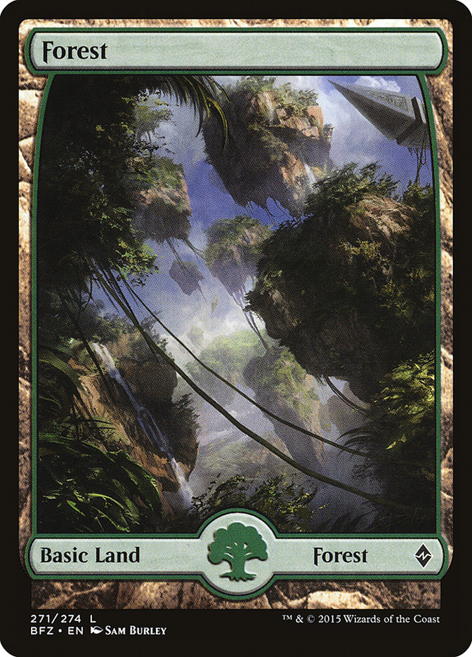 Forest (271) - Full Art [Battle for Zendikar] | Good Games Adelaide SA