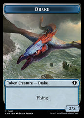 Spirit (0010) // Drake Double-Sided Token [Commander Masters Tokens] | Good Games Adelaide SA