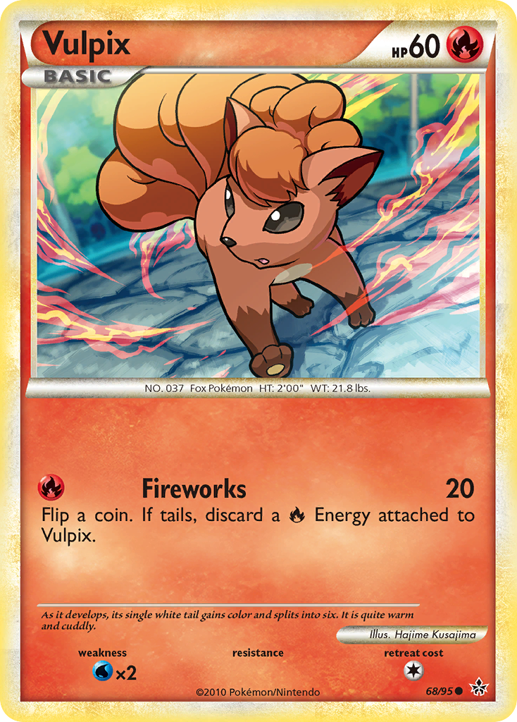 Vulpix (68/95) [HeartGold & SoulSilver: Unleashed] | Good Games Adelaide SA