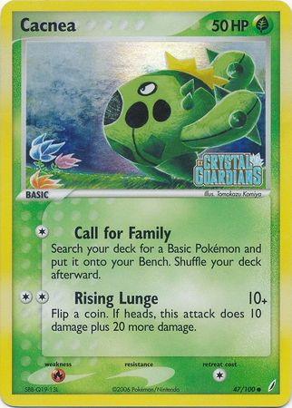 Cacnea (47/100) (Stamped) [EX: Crystal Guardians] | Good Games Adelaide SA