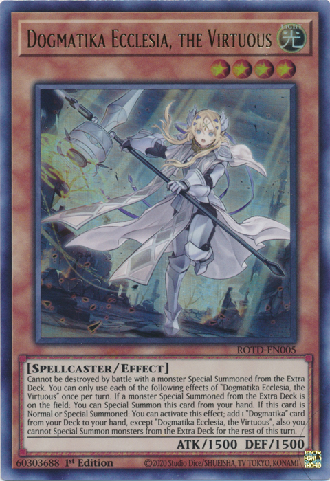 Dogmatika Ecclesia, the Virtuous [ROTD-EN005] Starlight Rare | Good Games Adelaide SA