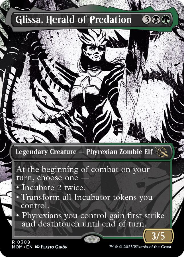 Glissa, Herald of Predation 308 (March of the Machine)  - Borderless | Good Games Adelaide SA