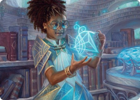 Zimone, Quandrix Prodigy Art Card [Strixhaven: School of Mages Art Series] | Good Games Adelaide SA